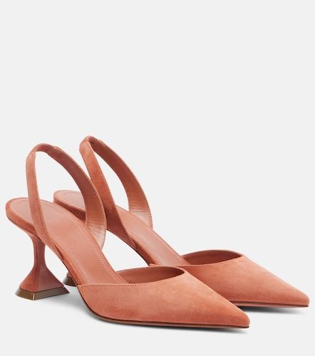 Holli suede slingback pumps - Amina Muaddi - Modalova
