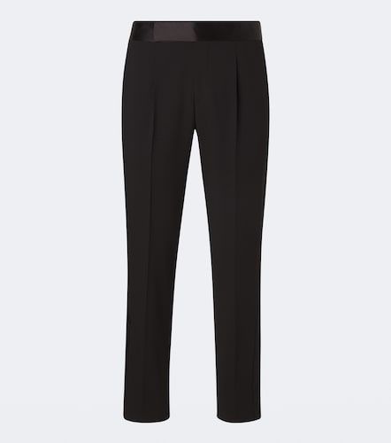 Virgin wool crepe tuxedo pants - Giorgio Armani - Modalova