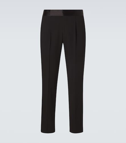 Virgin wool tuxedo pants - Giorgio Armani - Modalova