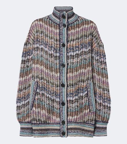 Zigzag cotton and wool-blend cardigan - Missoni - Modalova