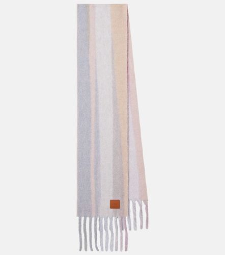 Sciarpa in misto lana e alpaca a righe - Loewe - Modalova