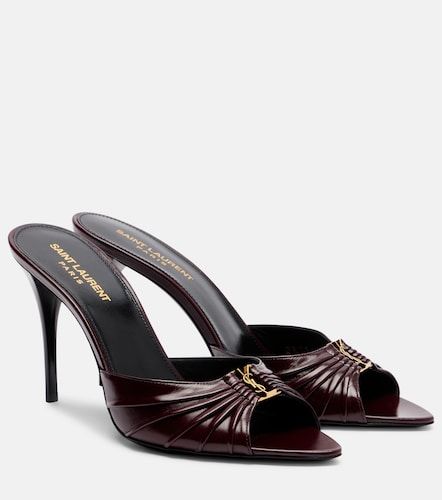 Babylone Cassandre leather mules - Saint Laurent - Modalova