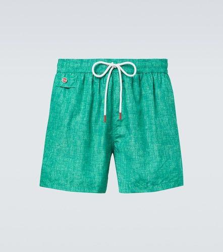 Kiton Costume da bagno con logo - Kiton - Modalova