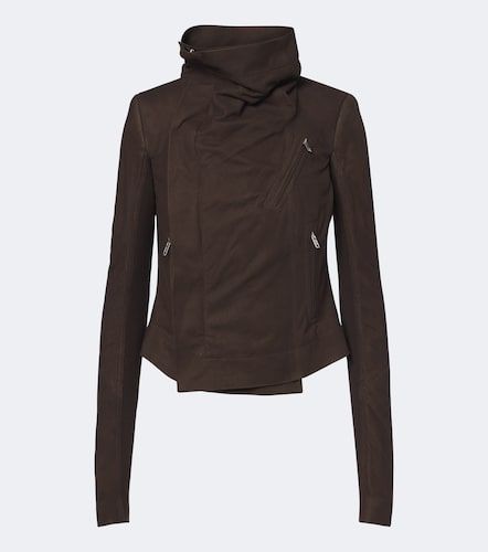 Classic Biker suede jacket - Rick Owens - Modalova