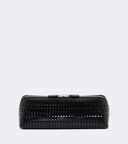 Alaïa Clutch Delta Small de piel - Alaia - Modalova