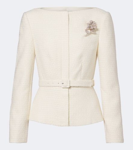 Belted embellished boucle jacket - Roland Mouret - Modalova