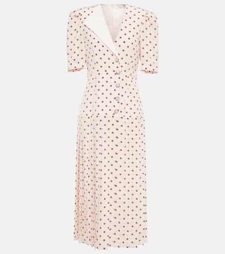 Polka dot silk maxi dress - Alessandra Rich - Modalova