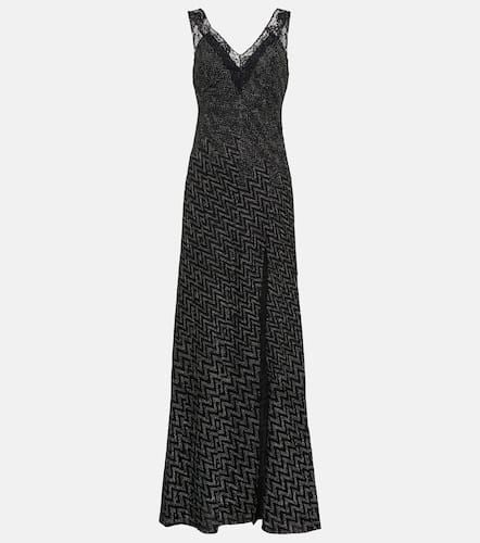 Zig-zag lace-trimmed maxi dress - Missoni - Modalova