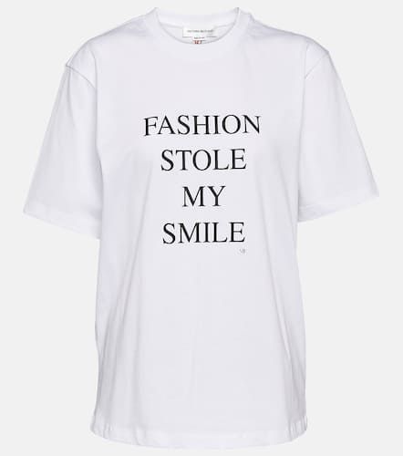 T-shirt in jersey di cotone - Victoria Beckham - Modalova