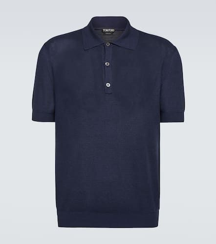 Tom Ford Silk-blend polo shirt - Tom Ford - Modalova