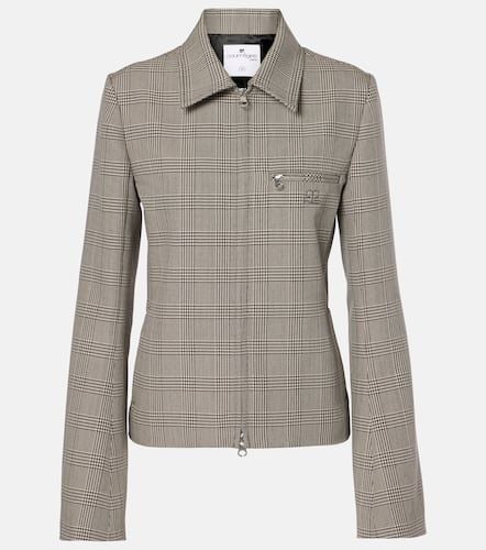 CourrÃ¨ges Prince of Wales check wool-blend jacket - Courreges - Modalova