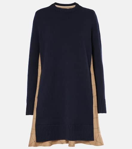 Windowpane checked wool minidress - Sacai - Modalova