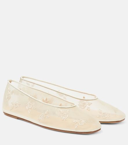 Embroidered mesh ballet flats - Magda Butrym - Modalova
