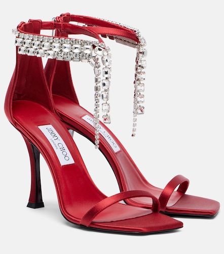 Verity 100 embellished satin sandals - Jimmy Choo - Modalova