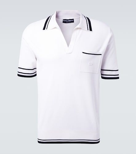 Polo en mezcla de seda - Dolce&Gabbana - Modalova