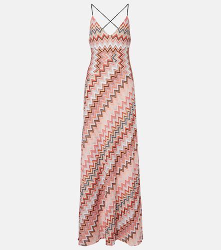 Zig Zag cotton-blend maxi dress - Missoni - Modalova