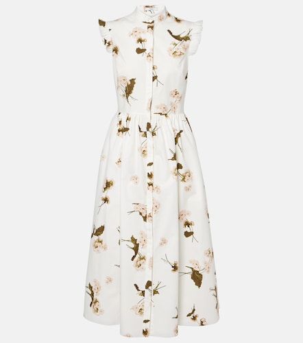 Abito midi in popeline di cotone - Erdem - Modalova