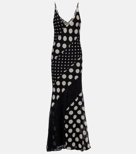 Abito lungo in seta a pois - Nina Ricci - Modalova