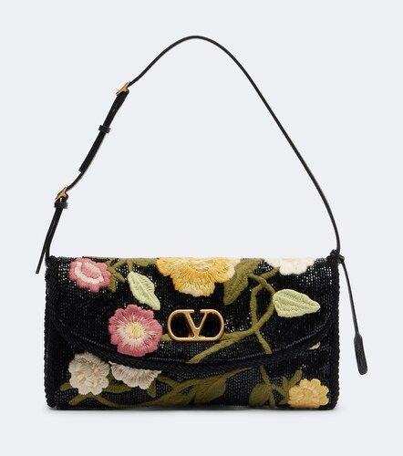 Borsa a spalla DeVain con ricamo e perline - Valentino Garavani - Modalova
