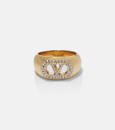 VLogo SwarovskiÂ®-embellished ring - Valentino Garavani - Modalova