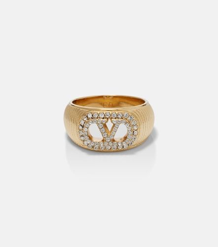 VLogo SwarovskiÂ®-embellished ring - Valentino - Modalova
