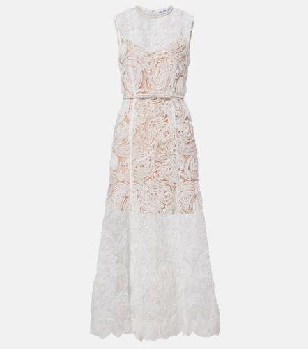 Abito midi in tulle con pizzo - Self-Portrait - Modalova