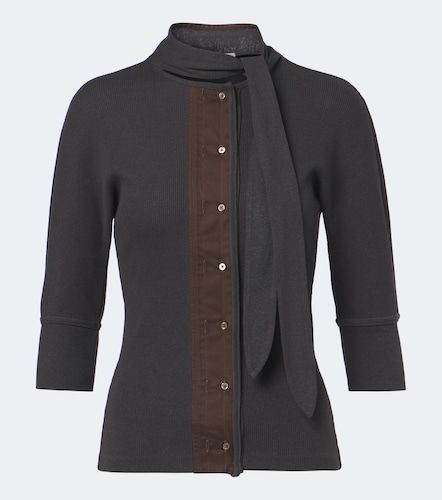 Camiseta de jersey de algodón y lino - Lemaire - Modalova