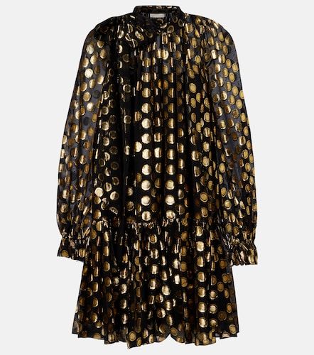 Loretta silk-blend fil coupe minidress - Ulla Johnson - Modalova