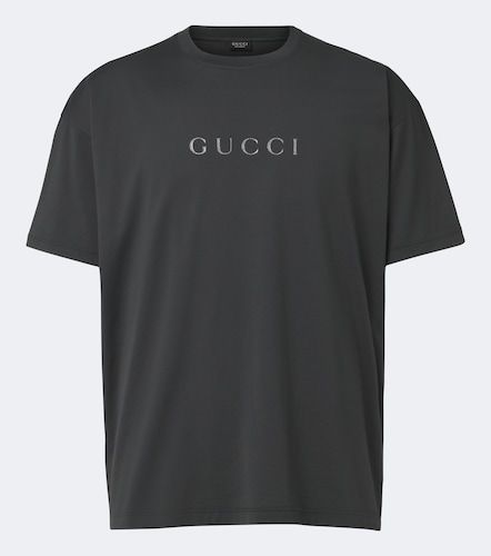 Camiseta de jersey de algodón con logo - Gucci - Modalova