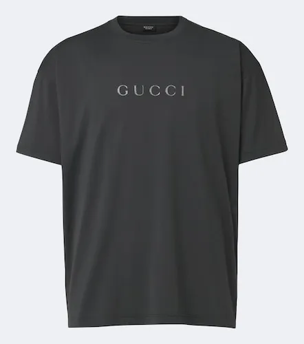 Gucci Logo cotton jersey T-shirt - Gucci - Modalova