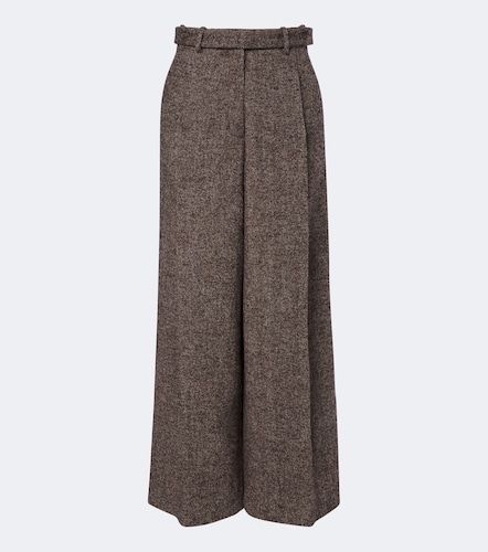 Herringbone wool-blend wide-leg pants - Magda Butrym - Modalova