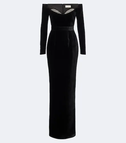 Abito lungo bustier Farah in velluto - The New Arrivals Ilkyaz Ozel - Modalova