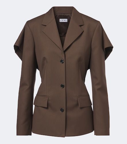 Loewe Caped wool blazer - Loewe - Modalova
