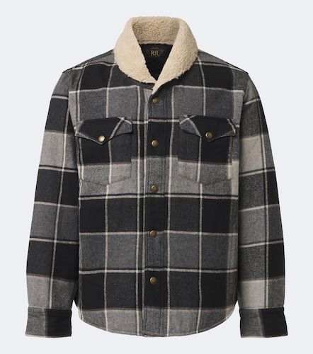 Sobrecamisa acolchada de sarga de algodón a cuadros - RRL - Modalova