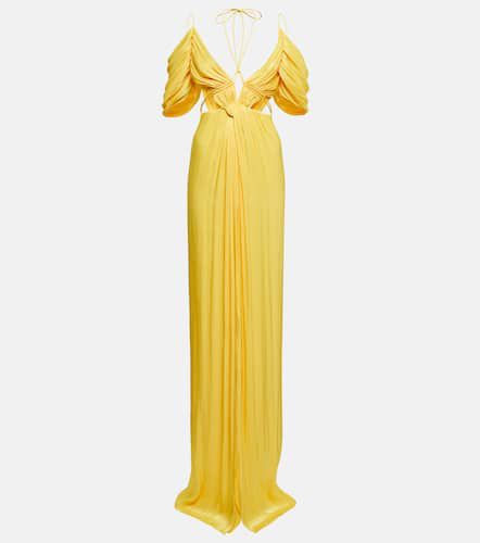 Thalia gathered off-shoulder gown - Costarellos - Modalova