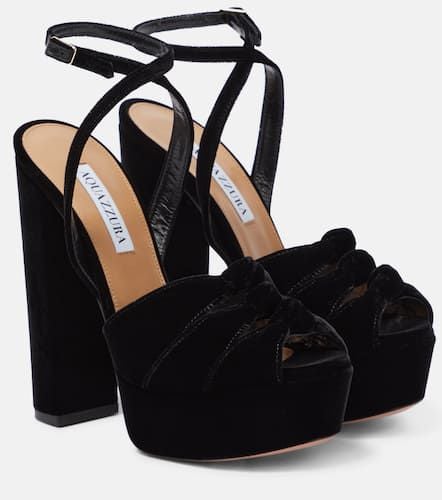 Mira velvet platform sandals - Aquazzura - Modalova