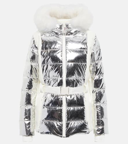 Shearling-trimmed down ski jacket - Yves Salomon - Modalova