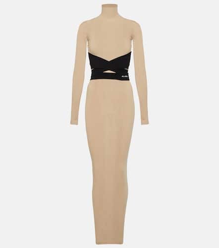 AlaÃ¯a Turtleneck jersey maxi dress - Alaia - Modalova