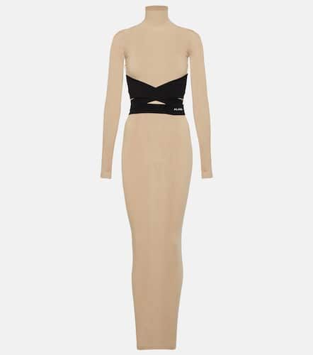 AlaÃ¯a Turtleneck jersey maxi dress - Alaia - Modalova