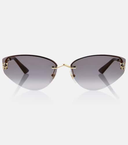 Cat-eye sunglasses - Cartier Eyewear Collection - Modalova