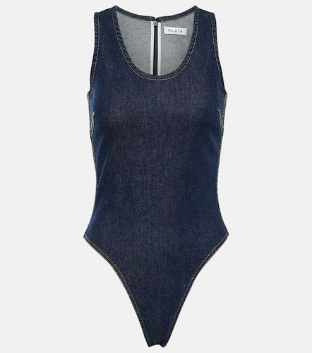 AlaÃ¯a Cotton-blend bodysuit - Alaia - Modalova