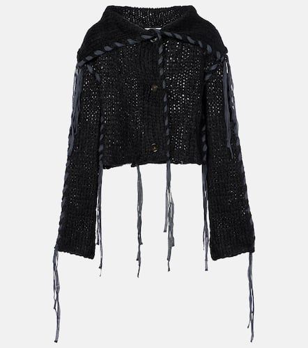 Cropped open knit cardigan - Acne Studios - Modalova