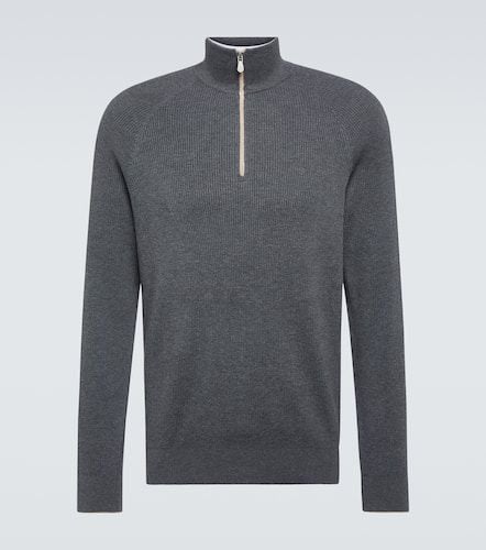 Cotton half-zip sweater - Brunello Cucinelli - Modalova