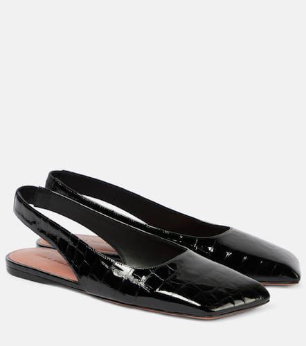 Ane patent leather slingback flats - Amina Muaddi - Modalova