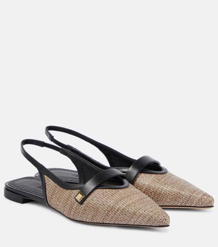 Leather-trimmed slingback flats - Max Mara - Modalova