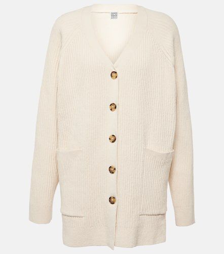 Oversized cotton-blend bouclÃ© cardigan - Toteme - Modalova