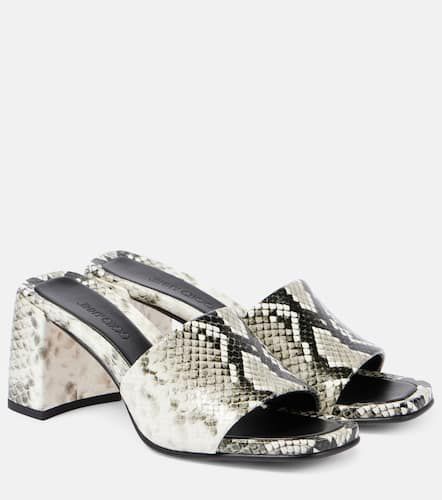 Lena 70 snake-effect leather mules - Jimmy Choo - Modalova