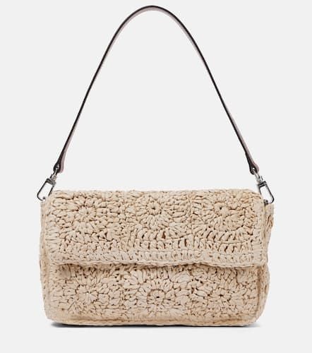 Timmy Small crochet raffia shoulder bag - Staud - Modalova