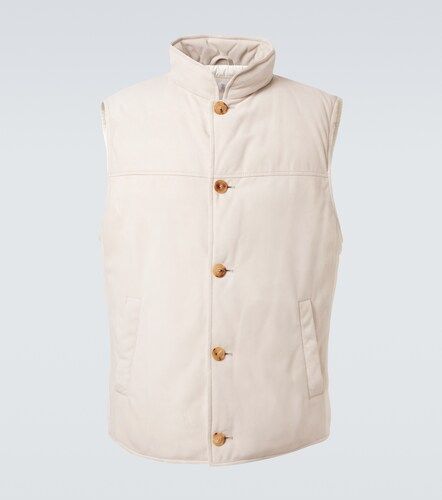 Brunello Cucinelli Suede down vest - Brunello Cucinelli - Modalova