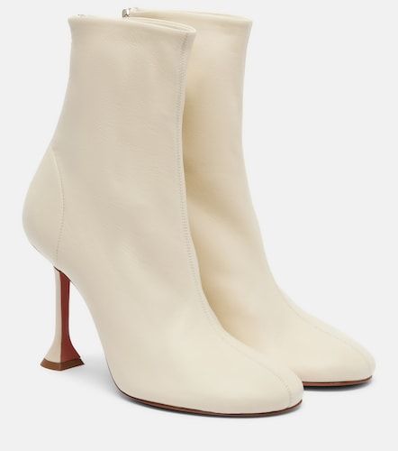 Iris 95 leather ankle boots - Amina Muaddi - Modalova